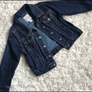 Children’s Place Ruffle Detail Denim Jacket